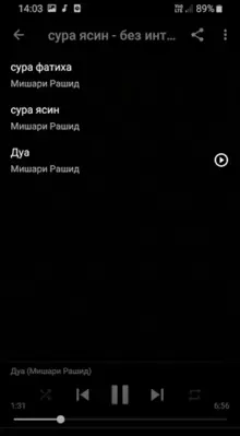 сура ясин мишари рашид android App screenshot 1